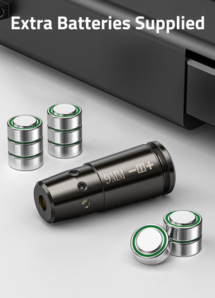 9mm Laser Bore Sight with Extra Batteries