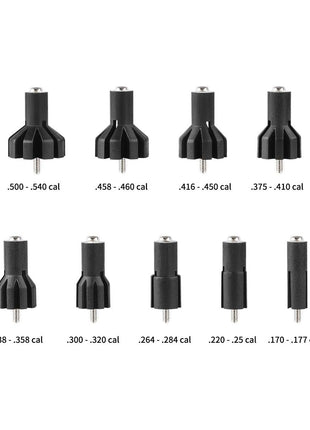 9pcs bore sighter adapter and screws for 0.17-0.54 calibers