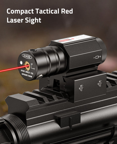 Compact Tactical Red Laser Sight for Picatinny Rail