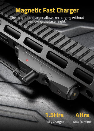 Tactical Rifle Laser Sight with Magnetic Charger