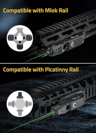 Tactical Laser Sight Compatible with Mlok Picatinny Rail