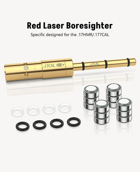 Red Laser Boresighter for .17HMR/.177CAL 