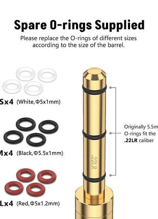 Red Laser Bore Sight with Spare O-rings Supplied