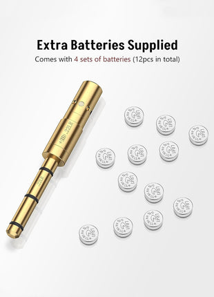 Red Laser Bore Sight with Extra Batteries Supplied