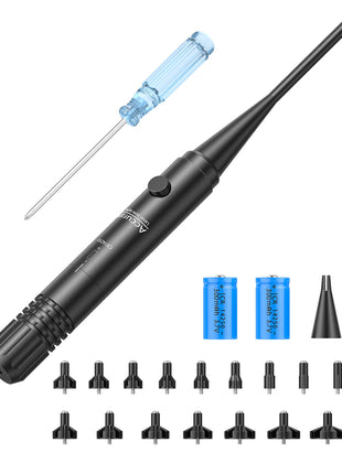 CVLIFE Laser Bore Sight Kit Green Laser fit 0.17 to 12GA Caliber Bright Laser Boresighter