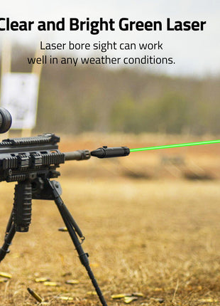 Clear and Bright Green Laser Bore Sighter