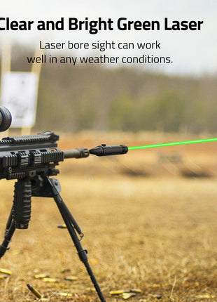 Clear and Bright Green Laser Bore Sighter