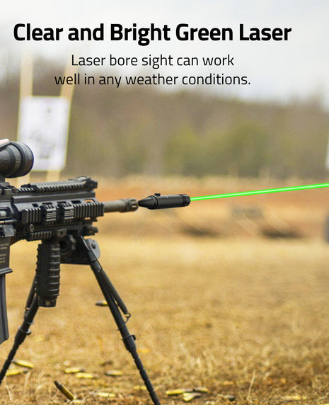 Clear and Bright Green Laser Bore Sighter