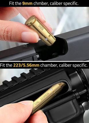 Laser Bore Sighters Set for 9mm and .223/5.56mm
