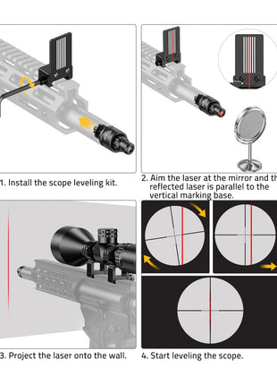How to Leveling the Scope Reticle with CVLIFE Scope Mounting Kit?