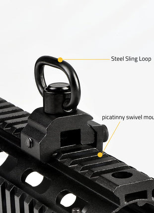 360° Rotation Sling Swivel for Picatinny Rail
