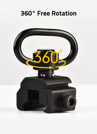 360° Rotation Picatinny Rail Sling Swivel