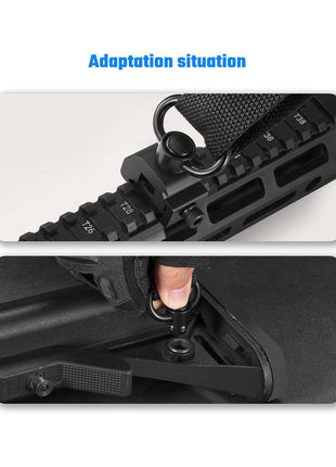 Anti-rotation sling swivels for Picatinny rail