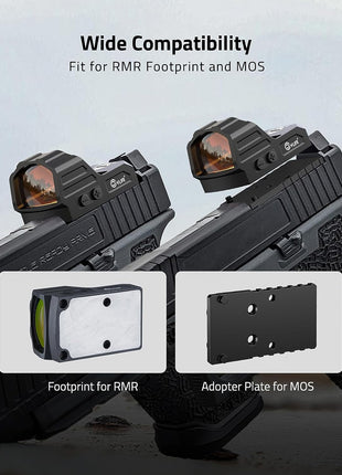 Wide Compatibility Red Dot Sight Fits for RMR and MOS