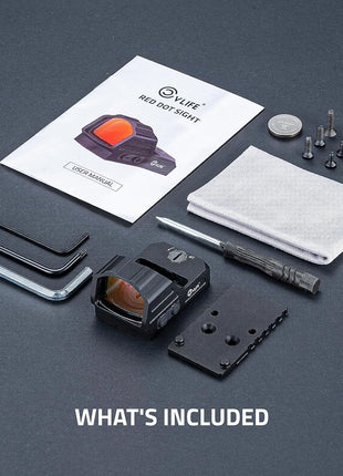 CVLIFE Red Dot Sight for Shotgun Package List