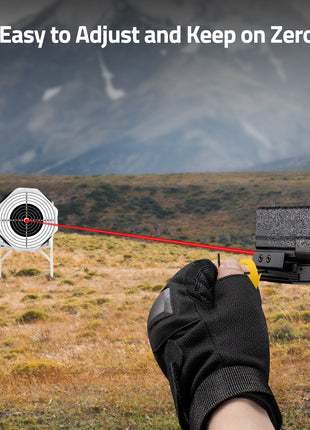 Easy to adjust and keep on zero laser sight for pistol