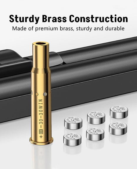 Sturdy Brass Laser Bore Sight with 2 Set Batteries