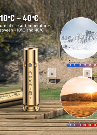 Sturdy and Enduring 300BLK Red Laser Bore Sighter