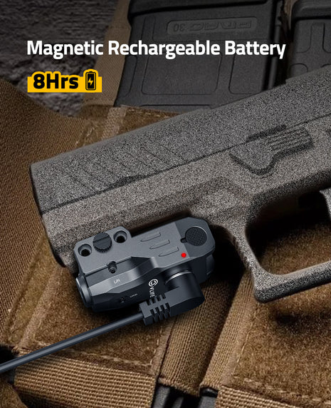 Gun Laser Sight with Magnetic Rechargeable Battery