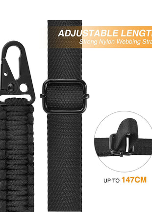 Adjustable Length 2 Point Sling with Hook