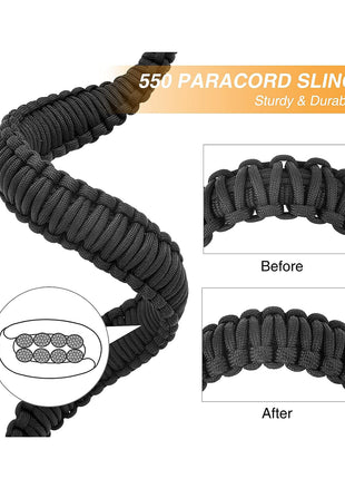 Sturdy and Enduring 550 Paracord Sling for Rifles