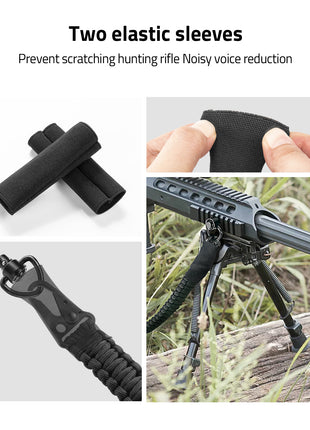 550 Paracord Sling with 2 Elastic Sleeves