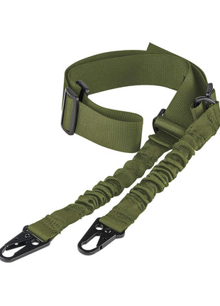 Green rifle sling traditional 2 point sling