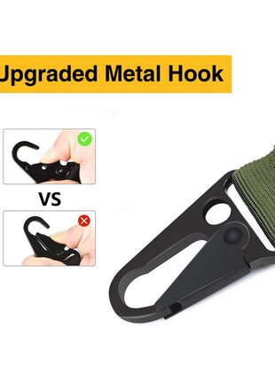 Enduring Rifle Sling with Upgraded Metal Hooks