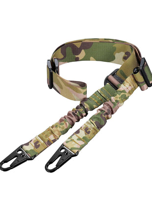 Camo 2 Point Sling with Metal Hooks and Adjustable Rings