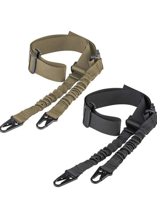 Adjustable 2 Point Sling with Elastic Design and Metal Hooks