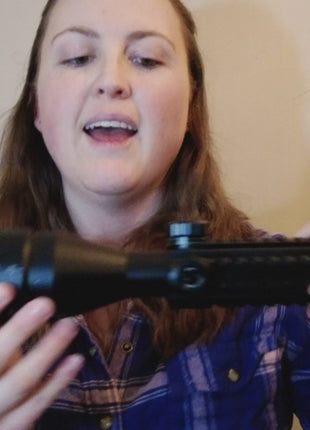 The video is to show how the rifle scope is adjusted