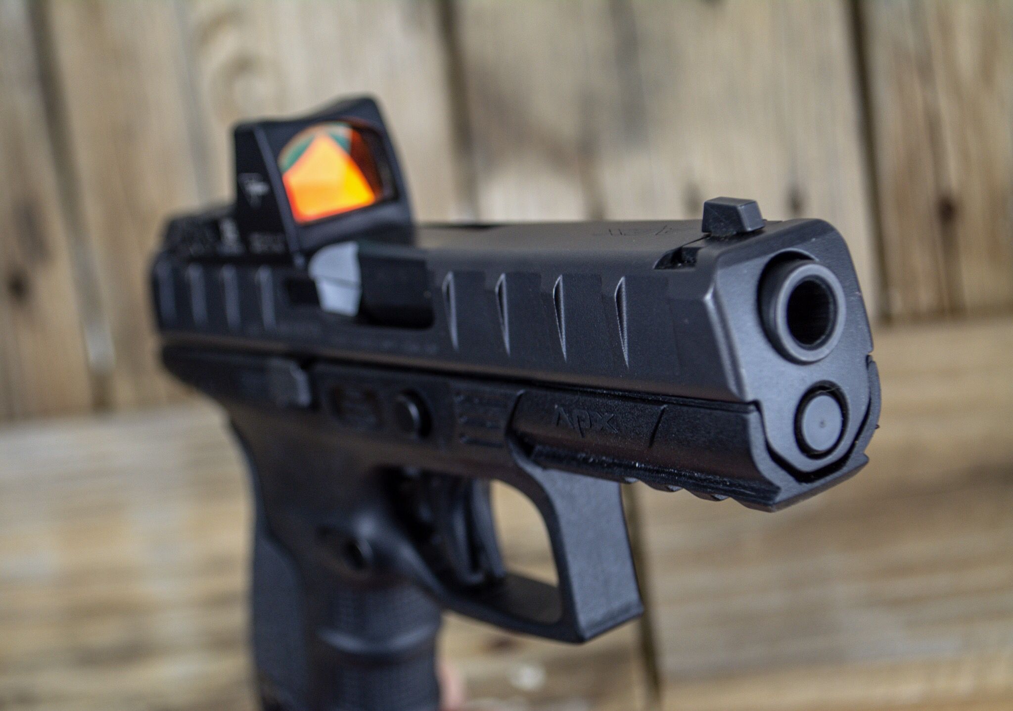 The Optical Scheme of the Red Dot Sight