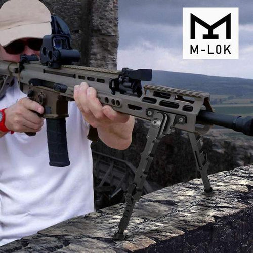 Bipiede M-Lok In Alluminio Tattico Con Attacco Laterale Bipod Per - Foto 11