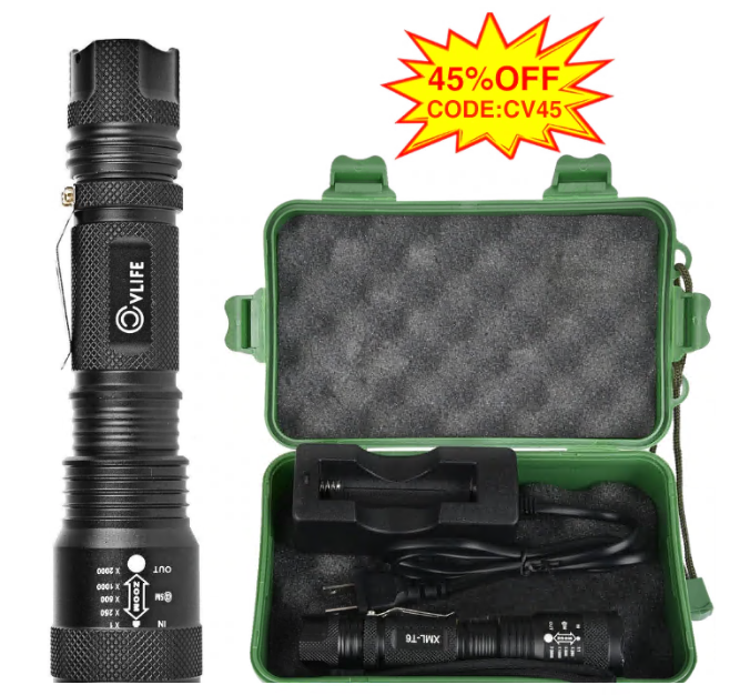 45% OFF! 4 Tips To Choose Tactical Flashlight