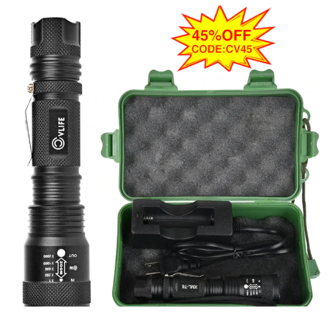 CVLIFE tactical flashlight