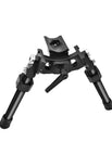 Black bipod legs with adapter