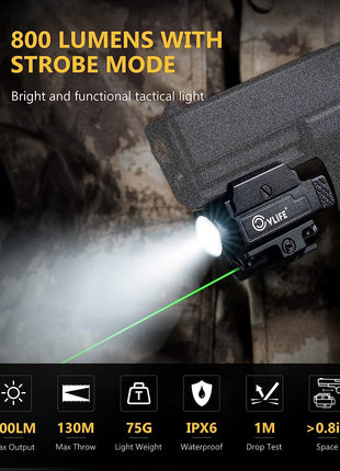 800 Lumens Green Laser Light Compact Pistols Laser Light