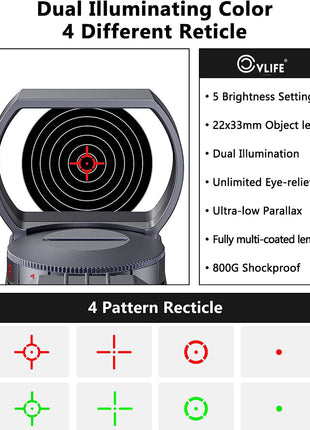 Red Dot Holographic Optic for Hunting