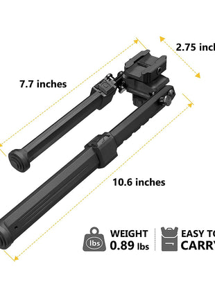 The size of the bipod