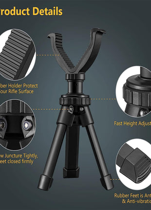 The rifle tripod details