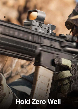 The red dot sight easy to hold zero