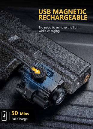 Compact Pistols Green Laser Light with USB Magnetic Rechargeable