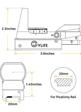 Architecture of the red dot sight