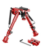 Carbon Fiber Red Bipod Picatinny Bipod with Adapter