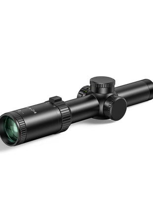 1-4X24E Riflescope Tactical Scope with Illuminated Range Finder BDC Reticle