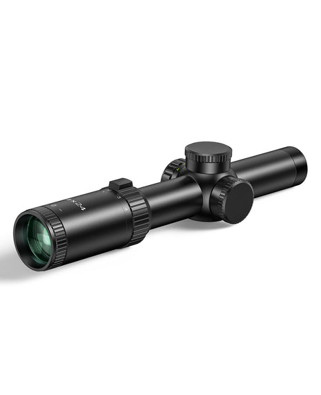 1-4X24E Riflescope Tactical Scope with Illuminated Range Finder BDC Reticle