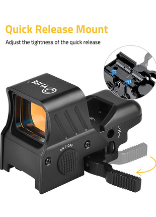 The red dot sight with quick release mount