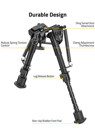 The bipod with a durable design