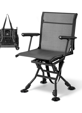 360 Degree Silent Swivel Hunting Chair for Blind and Camping