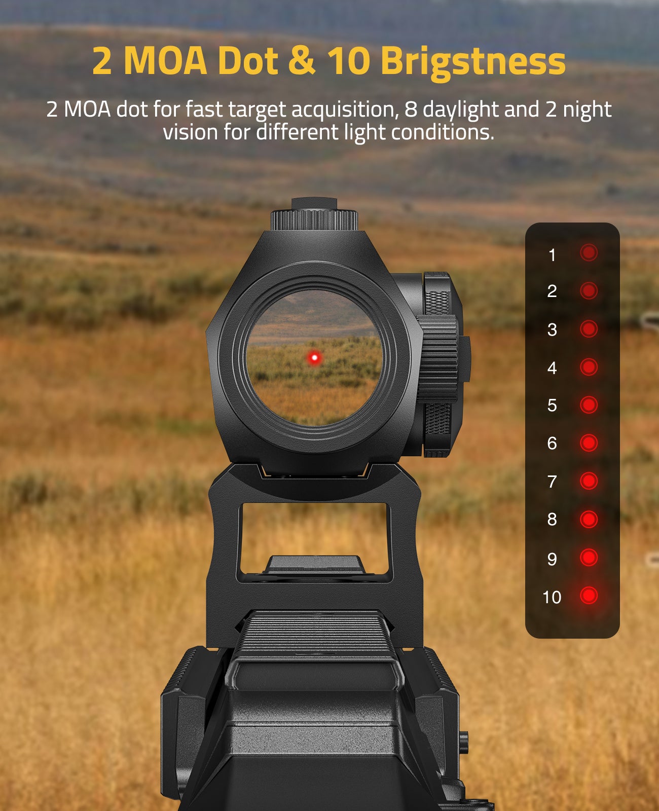 FoxSpook™ Motion Awake Mini Red Dot Sight Picatinny Rail 3 MOA Reflex –  CVLIFE